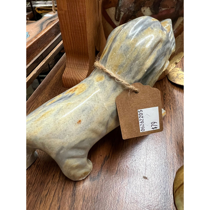 Vintage Stone Caved Lion