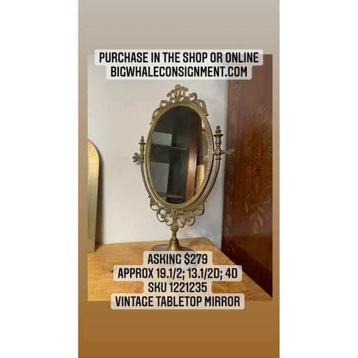 Vintage Table Top Mirror