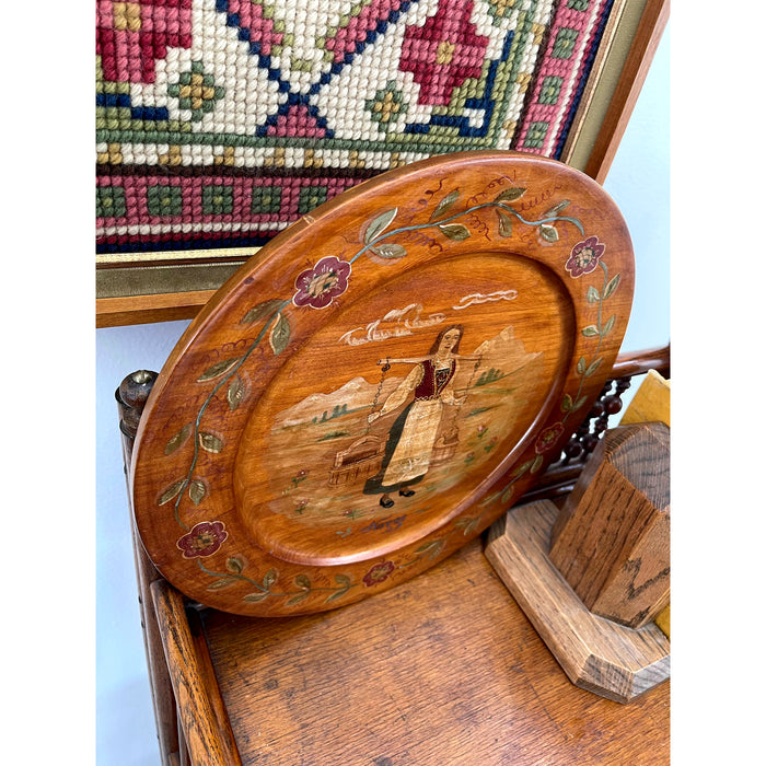 Vintage Wood Plate