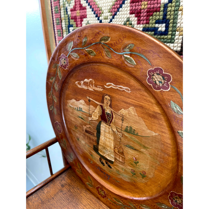 Vintage Wood Plate