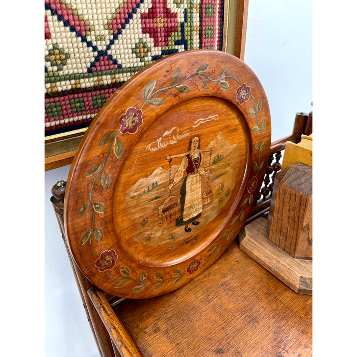 Vintage Wood Plate