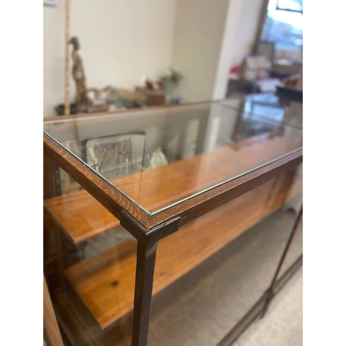 Vintage Wood and Metal Display Case