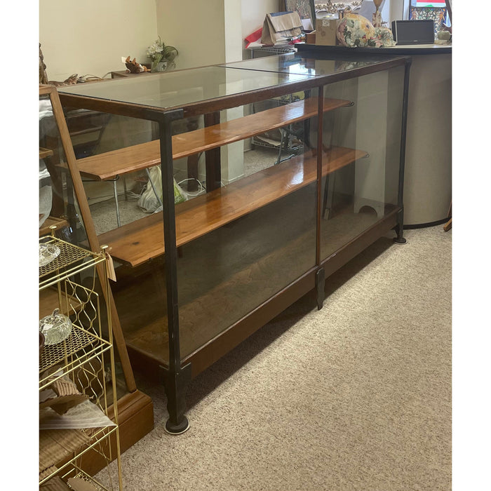 Vintage Wood and Metal Display Case