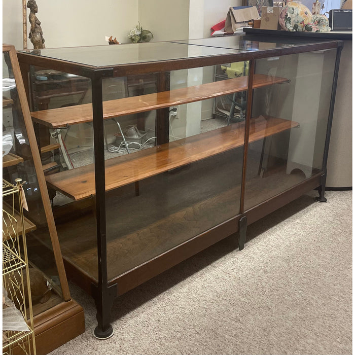 Vintage Wood and Metal Display Case
