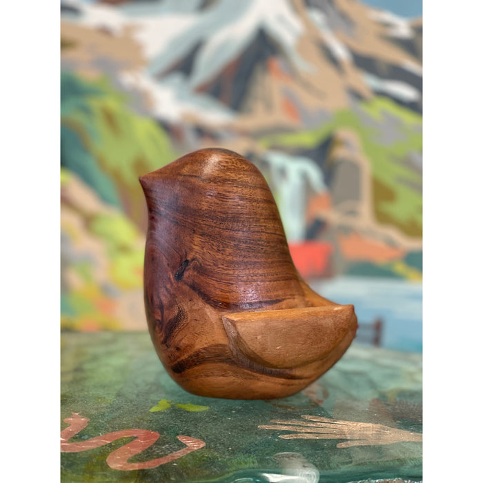 Vintage Wooden Carved Bird