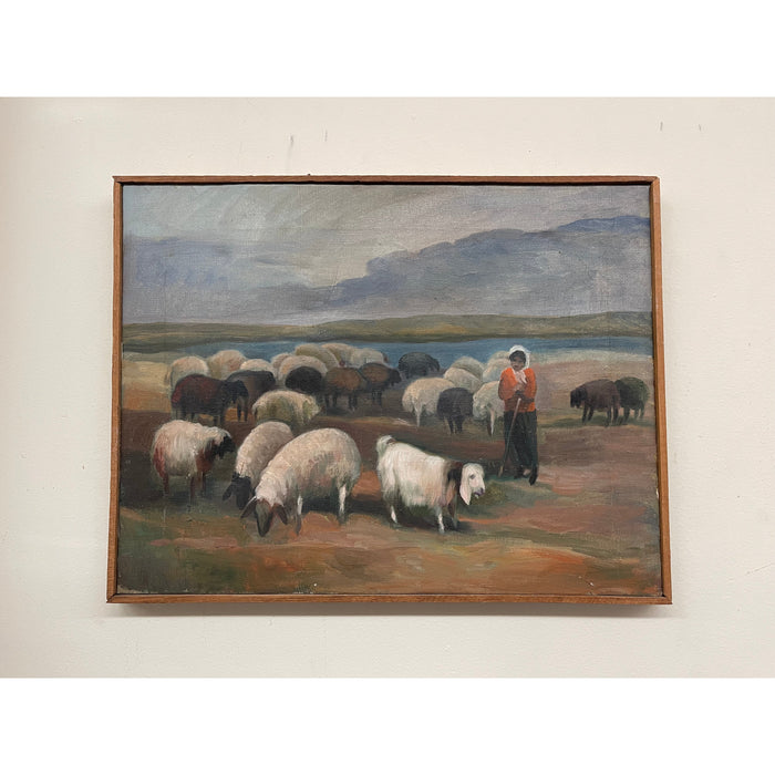 Vintages Painting Serene Scene Impressionist Painting on Canvas Framed