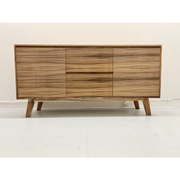 Mid Century Modern Style Credenza 2 Door 2 Drawer TV Cabinet