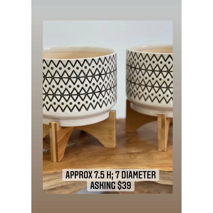 Modern Ceramic Planter (Price for Each)