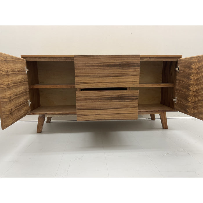 Mid Century Modern Style Credenza 2 Door 2 Drawer TV Cabinet