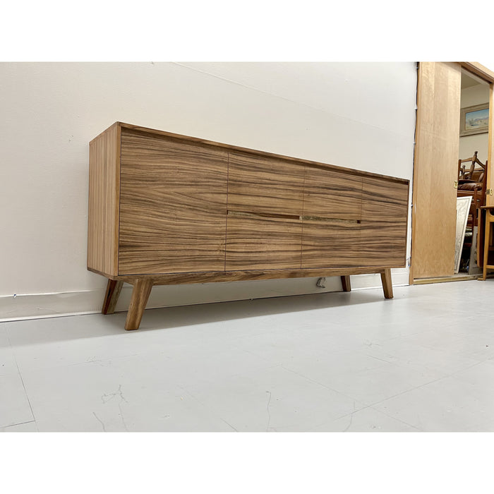 Mid Century Modern Style Credenza 2 Door 4 Drawer TV Cabinet