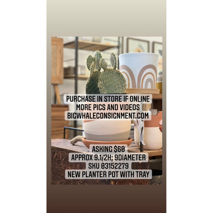 New Planter Pot With Tray