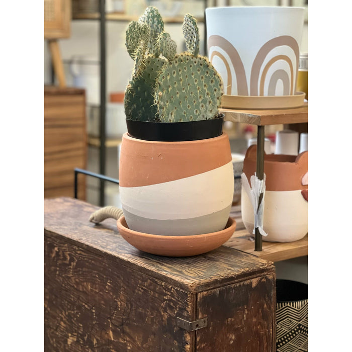 New Planter Pot With Tray