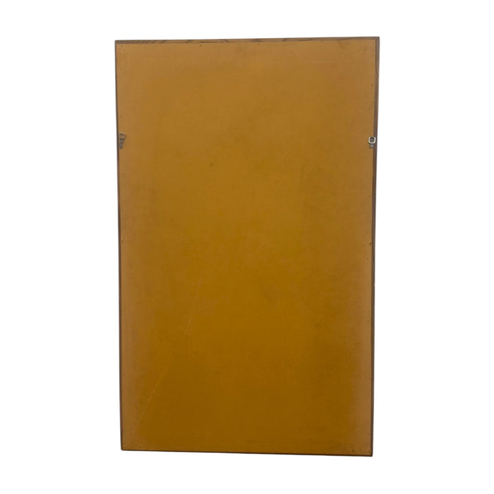 Vintage Mid-Century Modern Wood Frame Wall Mirror
