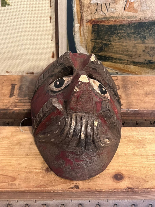 Primitive hand carved and handmade Mask (Online purchase only)