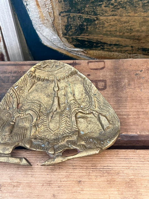 Vintage possibly Brass camel Sculpture decorative Tray