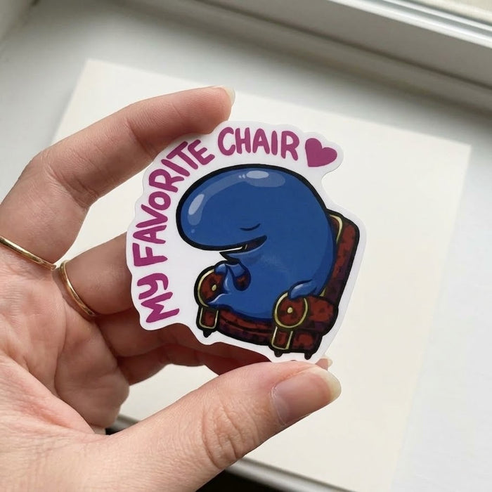 My Favorite Chair Vinyl Die-Cut Sticker