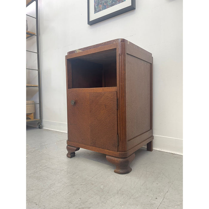 Vintage Art Deco Style End Table With Possibly Marble or StoneTop