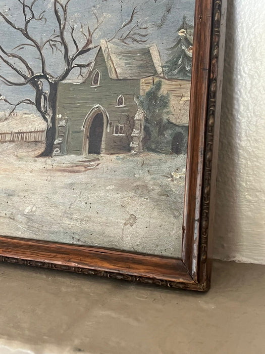 Vintage Framed Scenic Painting