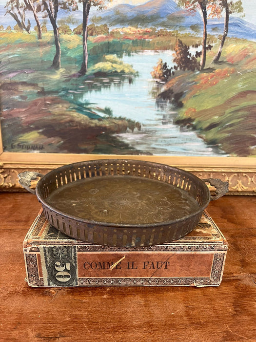 Old time Early second hand India Import possibly Brass Tray