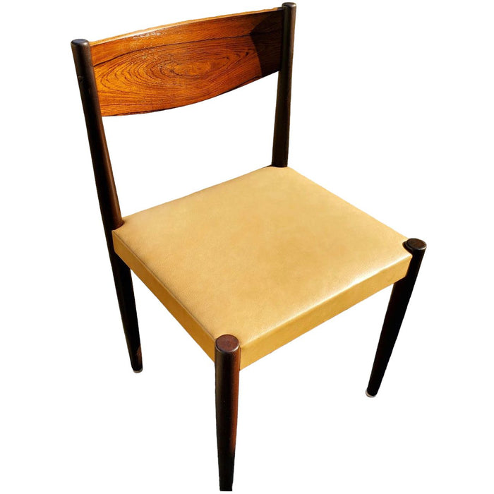 Vintage Danish Mid Century Modern Rosewood Dining Chair Set by Frem Rojle