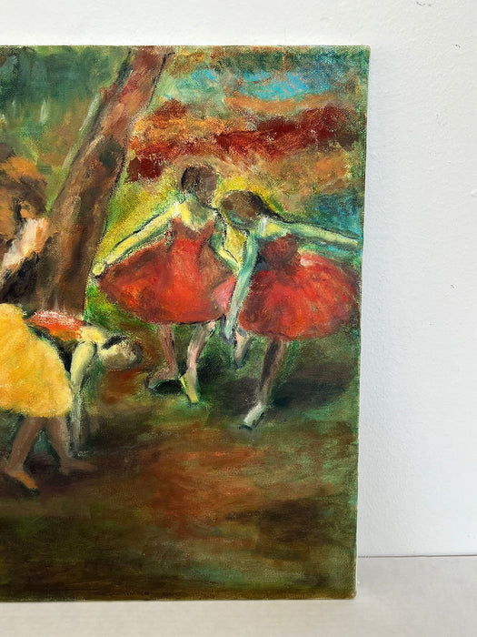 Edger Degas “Before the performance “ Abstract Ballerinas painting on Canvas