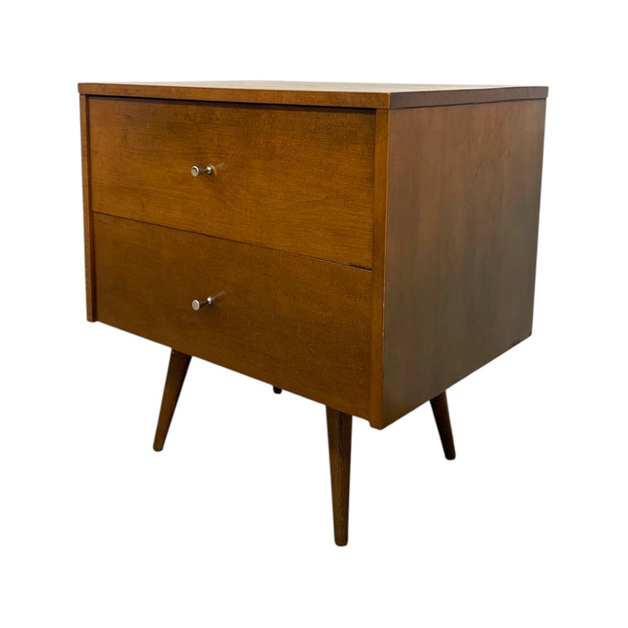 Paul McCobb Planner Group 2-Drawer Nightstand for Winchendon Furniture – Mid-Century Modern Solid Maple End Table Side Chest (Available by online purchase only)