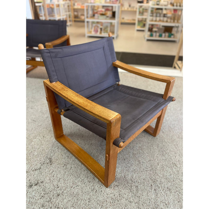 Vintage Scandinavian Style Pair of Lounge Chairs by Bernstorffsminde Møbelfabrik From Safari Series