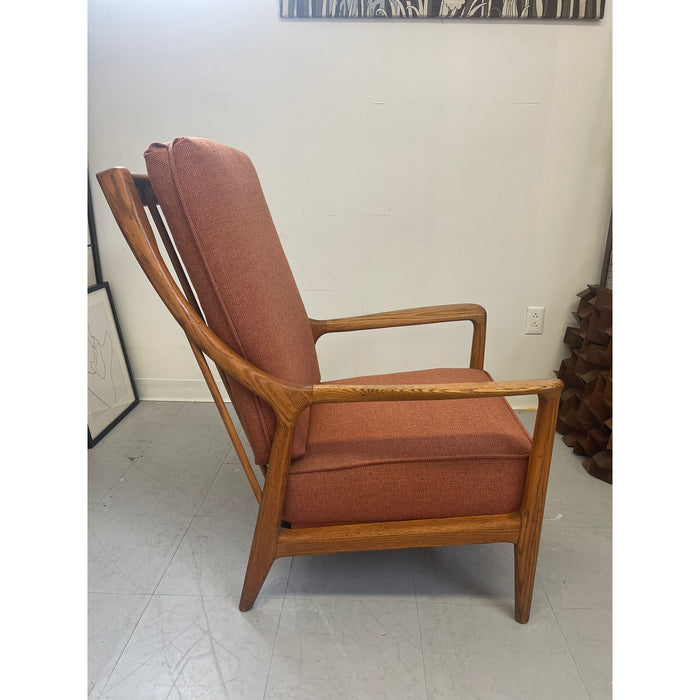 Vintage Mid Century Modern Oak Lounge Chair by Jack Van Dre Molen