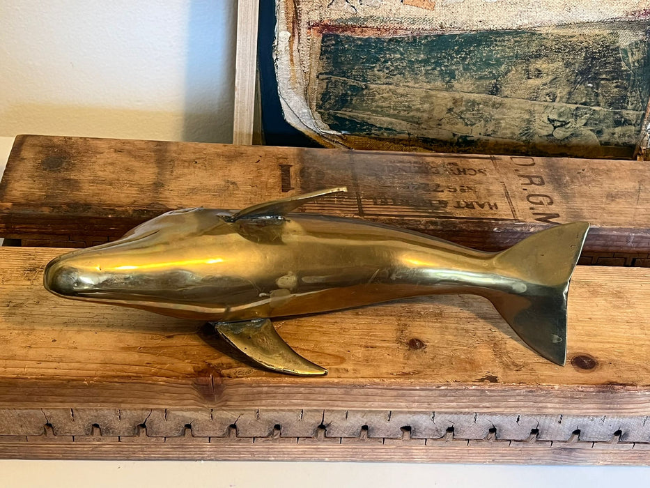 Vintage Brass mid century modern modern Dolphin Figurines ( online purchase only)