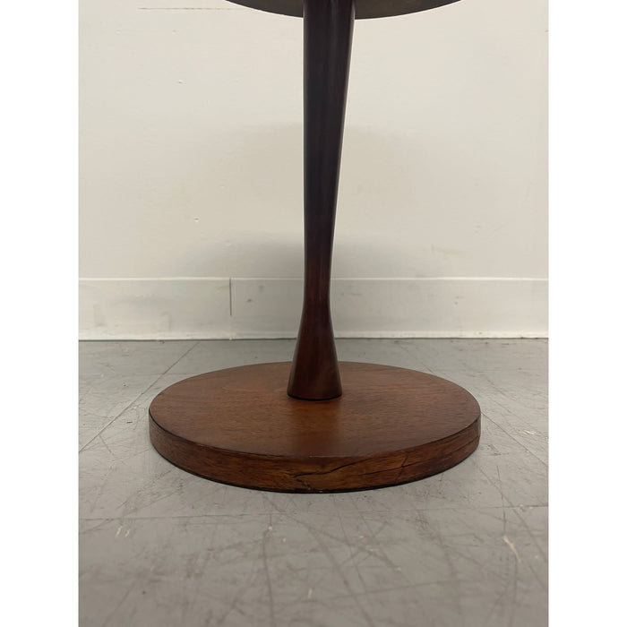 Vintage Mid Century Modern Atomic Circular Accent Side Table