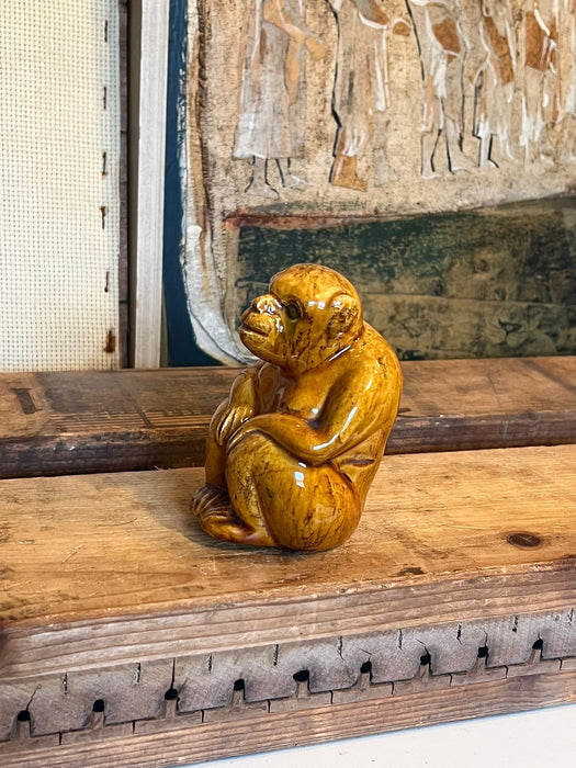 Glazed pottery Chimp ( Online purchase only)