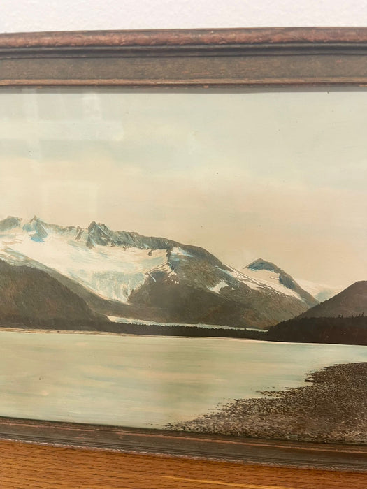 Vintage Framed Tinted Landscape Photo