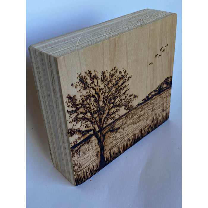 Nature scene - Hand crafted wood burning
