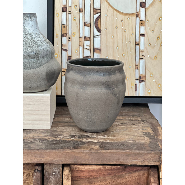 Handmade Grey Matte Vase