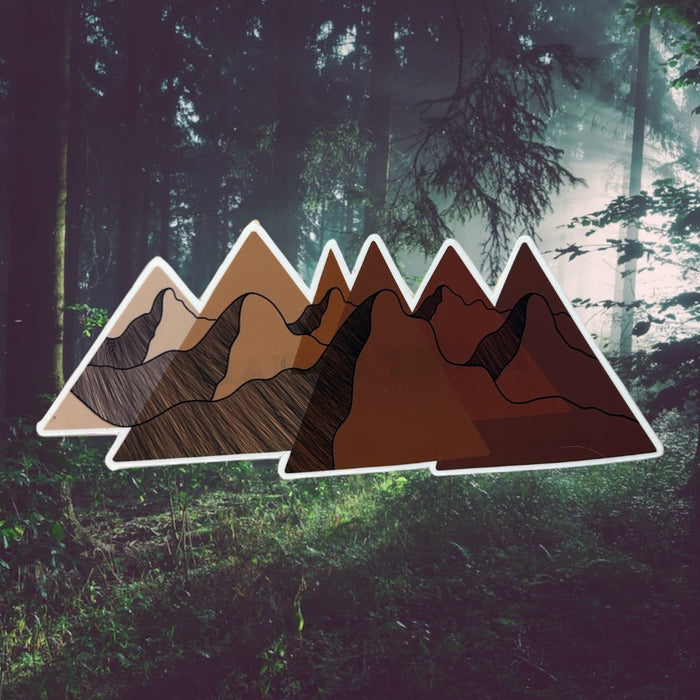 Pointy Mountains Sticker