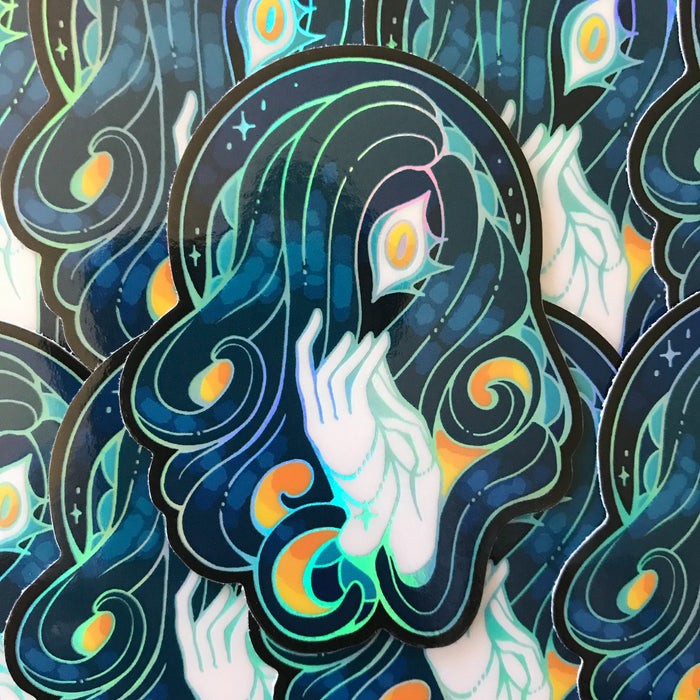 Tentacle Saint Holographic Sticker