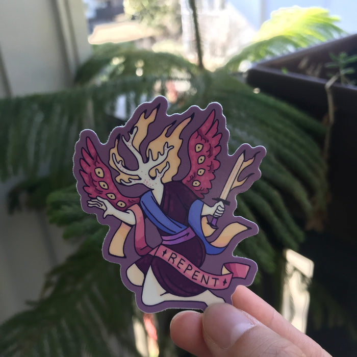 Coral Angel Sticker