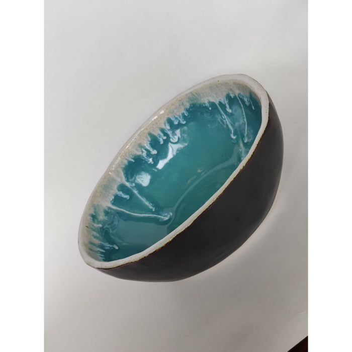 Colorful Handmade Glazed Bowl - Large