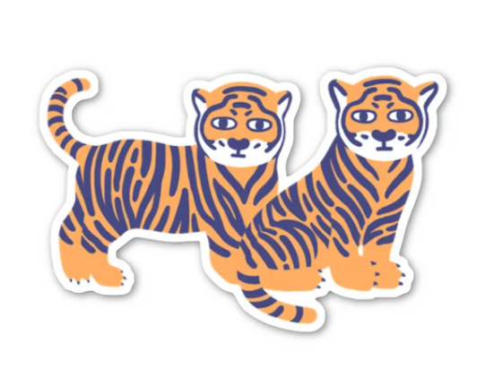 Twin Tigers Sticker