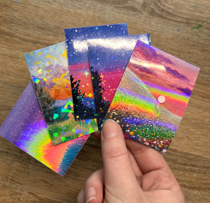 Holographic Sunset Sticker