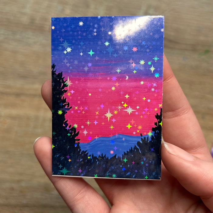 Holographic Sunset Sticker