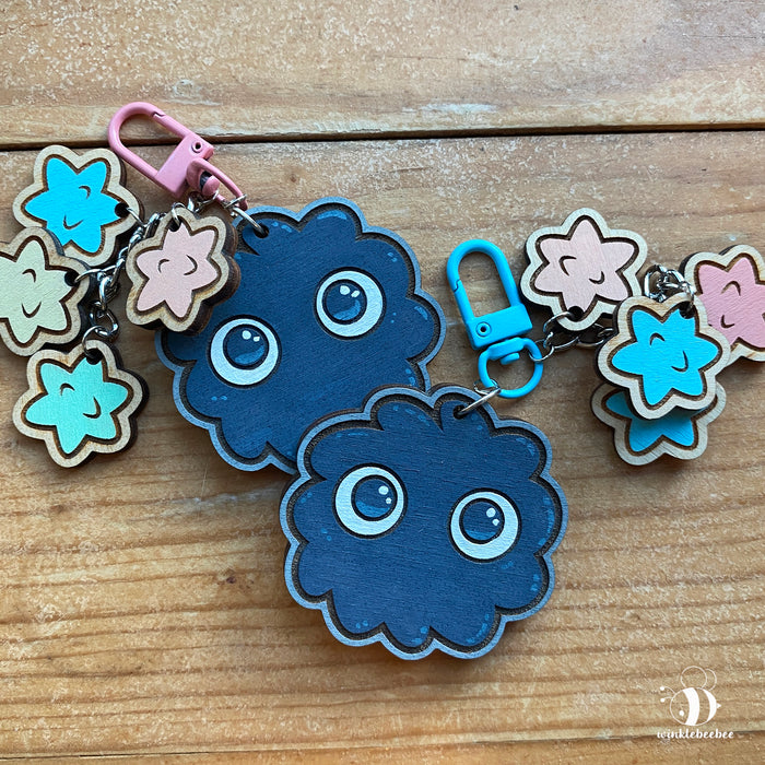 Ghibli Spirits - Laser Engraved Keychains