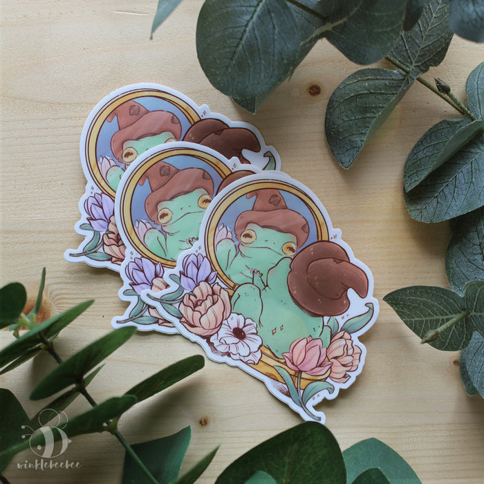 Self Love Frog Sticker