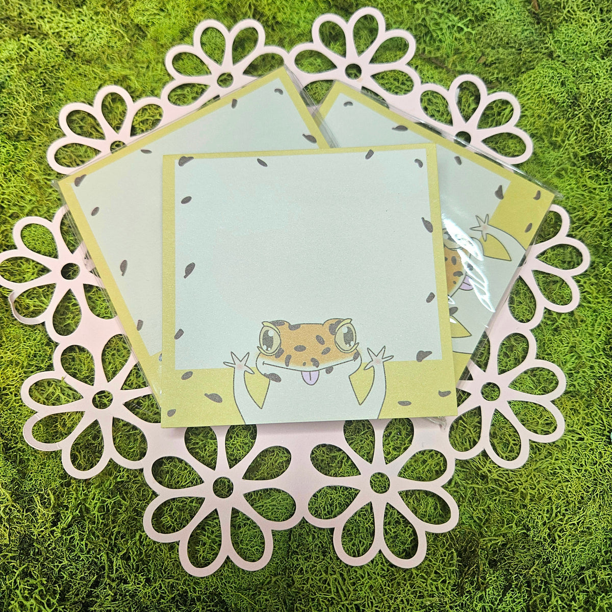 Surprise! Leopard Gecko Sticky Notes — Big Whale Consignment
