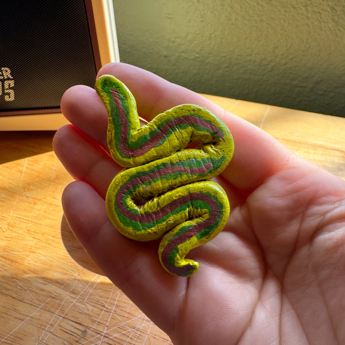 Guitar Pick Holder - Fun Gift for Guitar Player - Snake Artwork