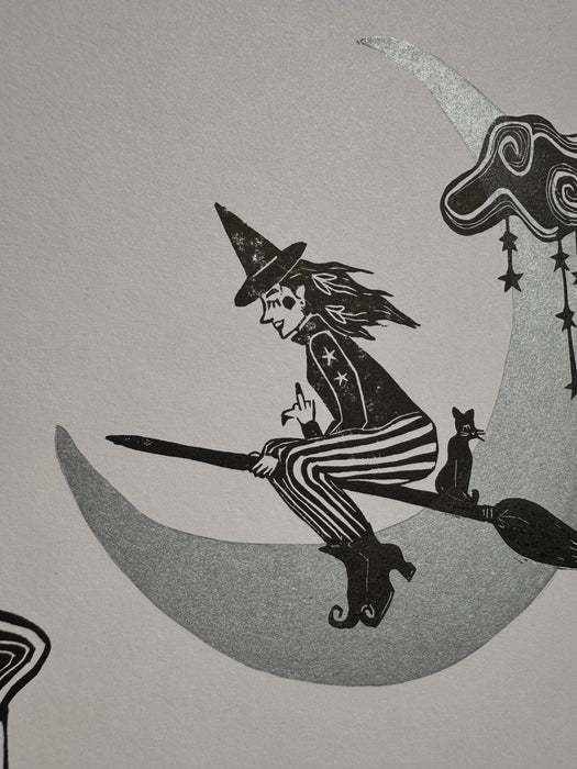 "Carpool" Linocut Print