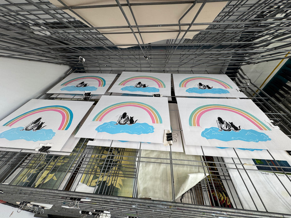 "View With Si" Linocut Print