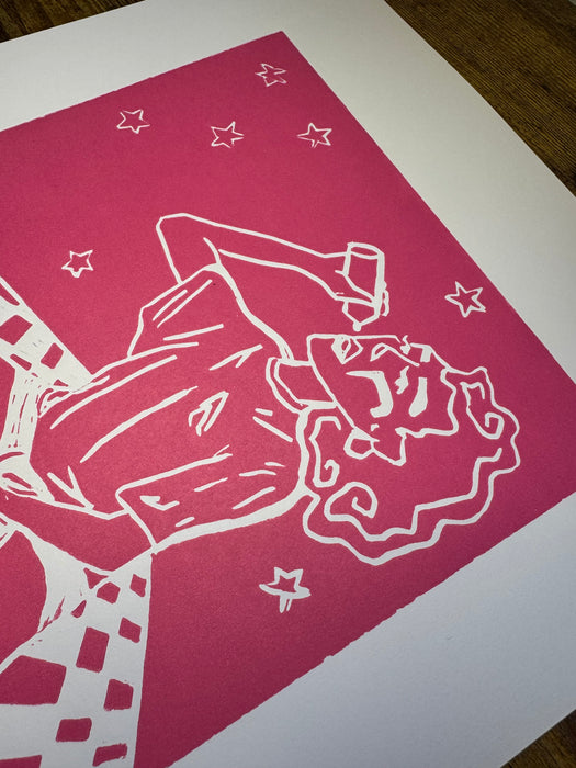 "Whipped Cream Dream" Linocut Print