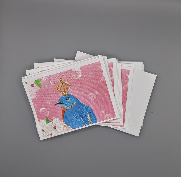 Blue Bird Queen Note Cards