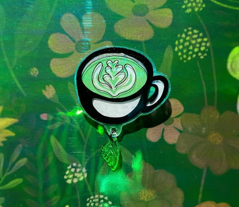 Matcha Lover’s Hand-Made Pin